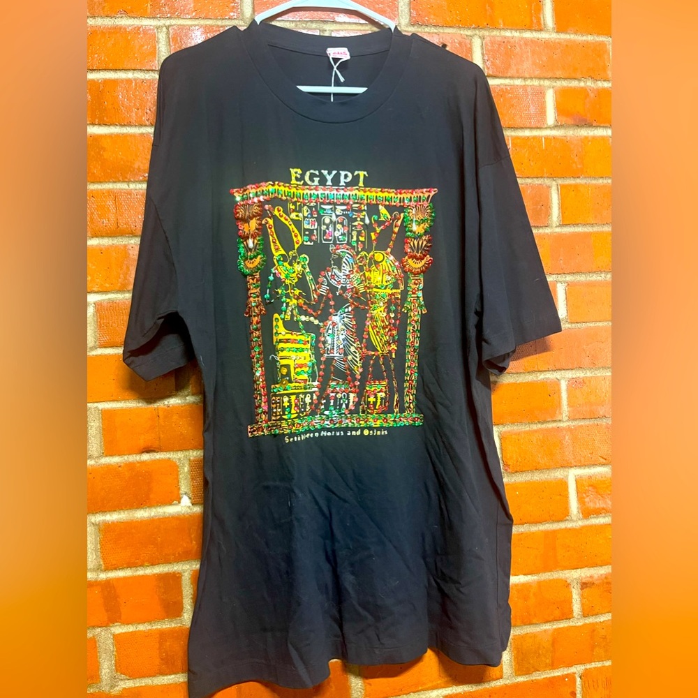 Ethnic/Peasant Short Sleeve Graphic Tee Vintage T-Shirts